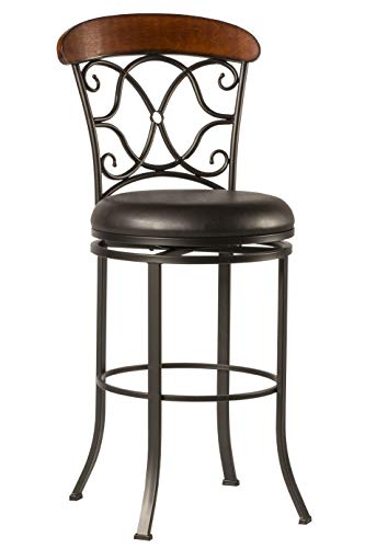 Hillsdale Furniture Dundee Swivel Counter Stool, Dark Coffee - Image 2
