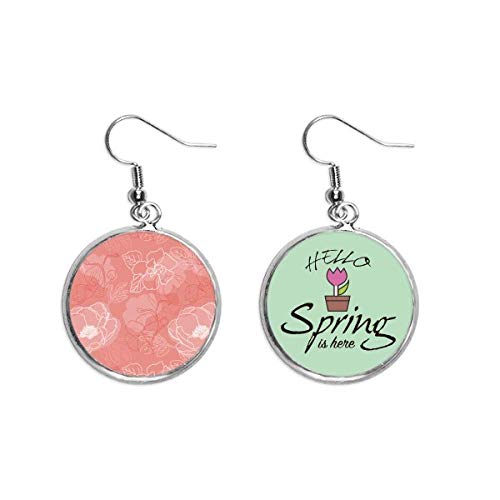 Pendientes de peonía como regalo floral de joyería fina