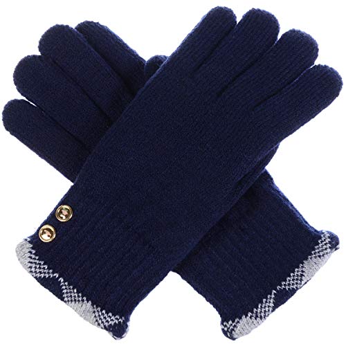 Accessory Necessary LL Womens Warm Winter Knit Fashion Gloves, Fleece Lined - Many Styles