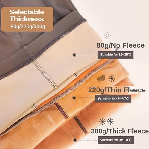 Women Warm Fleece Pantyhose Fake Translucent Stretchy High Waist Sheer Tights (Black Pantyhose,Winter)4