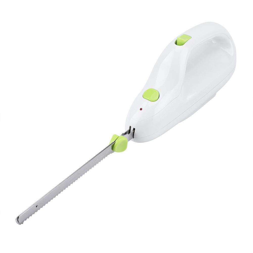 Coltello Elettrico Portatile in Acciaio Inossidabile, Lama in Acciaio Inox, Per Carne e Pane