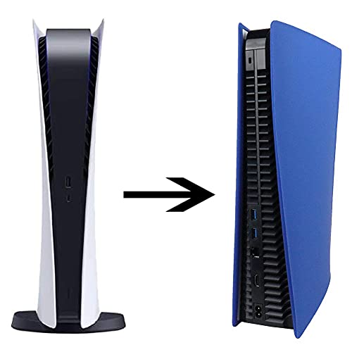 Aosai Ps5 Silicone Skin Cover, Dustproof Anti-Scratch Anti-Fall Protector Case For Sony Playstation 5 Disk Version/Digital Edition Console (Disk Version, Blue - Disk Version) #TOP5