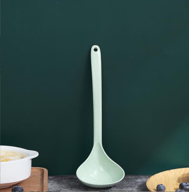 Miniatura 4 de Cucharas de paja de trigo ecológicas, cuchara de sopa de paja de trigo, cuchara de sopa para cocinar, cucharas de cocina de paja de trigo,