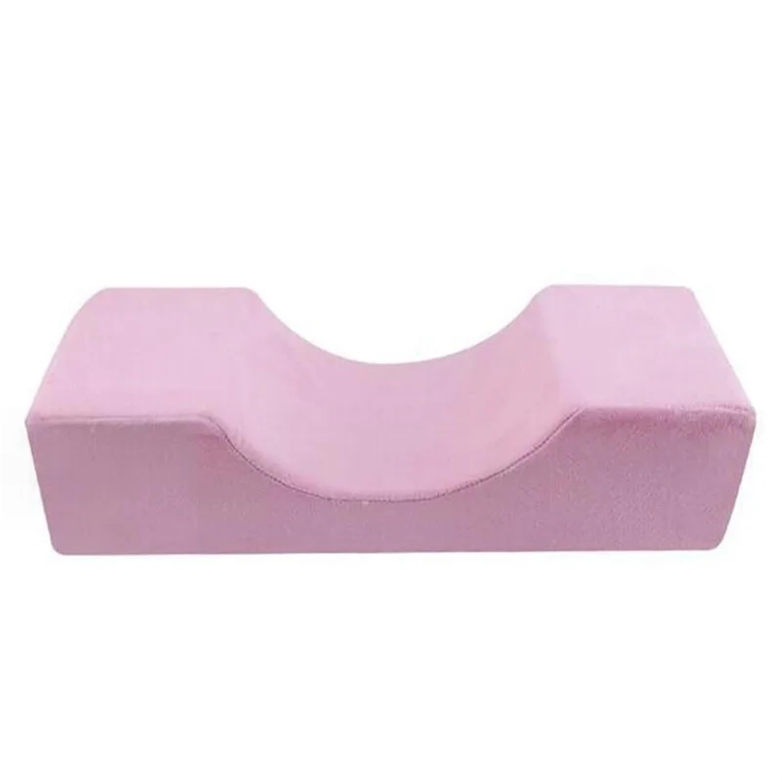 GCYEIDMA Lash Extension Pillow Lash Pillow Neck Support Eyelash Soft Grafting Eyelashes Memory Foam Extension With Pocket Makeup Salon(Pink)