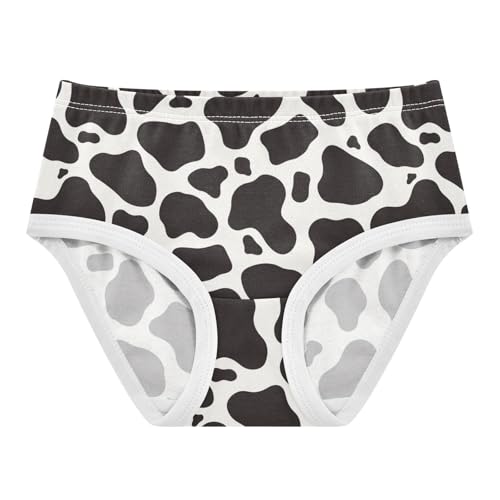 Wusikd Cow Print Girls' Underwear Cotton Girls Briefs Soft Toddler Underwear 2T