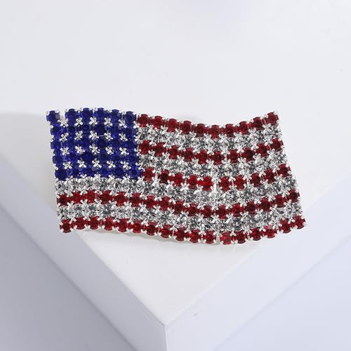 Image of American Flag Pin Patriotic Enamel Brooch USA 250th Birthday 250 Years Anniversary 4th of July Independence Day Accessories Celebration Gift