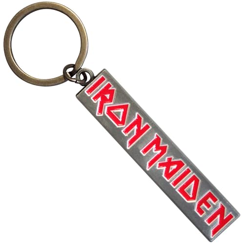 [Rock Off officially licensed products] Iron Maiden Band Logo �L�[�z���_�[ Keychain Size One Size