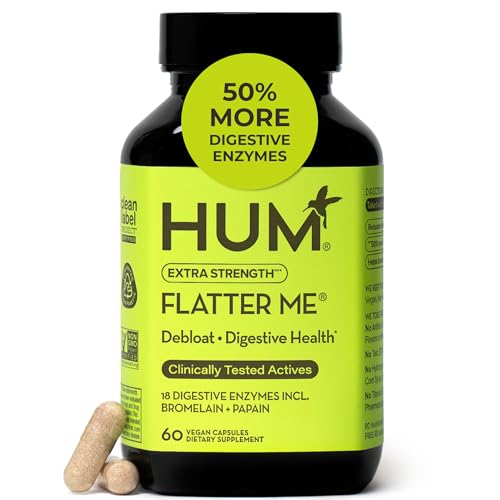 HUM HUM Flatter Me Extra Strength Digestive Enzymes, Bloating Support, 60 Count sold by HUM Nutrition - Amazon Seller - US