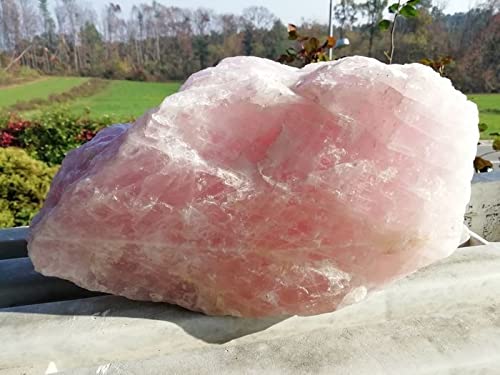 Quartz rose bloc unique CRIGEMA contre le stress pour calmer l'esprit