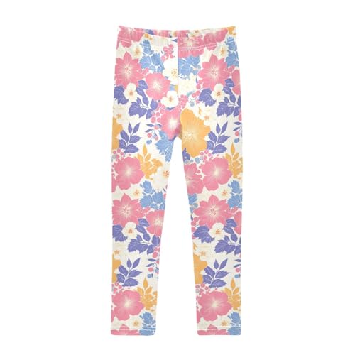 KLL Merry Christmas & Happy New Year Toddler Girl Active Leggings Comfortable High Waisted Activewear Gym