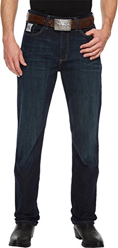 Cinch Men's Silver Label Slim Fit Jean, Performance Dark Rinse, 36W X 32 L #TOP29