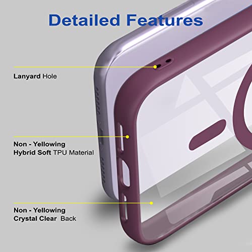 Image of amazon basics Back Case Cover for iPhone 17 Air | Scratch-Resistant Back Cover | Wine Red