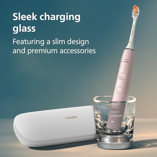 Philips Sonicare DiamondClean 9500 Electric Toothbrush 3 Brush Heads Pink - image 9