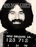 Jerry Garcia Mugshot Photograph 8 X 10 - Magnificent 1970 Mug Shot Portrait - Grateful Dead - Busted In New Orleans - Iconic Arrest Picture - Americana - Rare Photo - Poster Art Print
