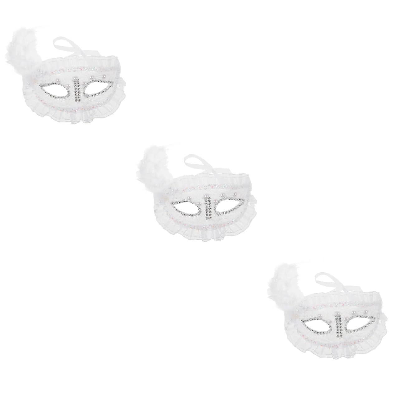 Healeved 3 Pezzi Maschera Halloween con Decorazioni e Maschera per Cosplay e Adatta per Balli e Speciali