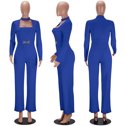 Image of Jigfar Women Sexy Elegant Bodycon Jumpsuit Going Out Romper Birthday Party Club Night Outfits