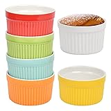 Klassische Form-Mini-Auflaufform 9 x 5 cm; Kapazität: 200 ml, das beste Füllvolumen beträgt 200 ml pro Portion.