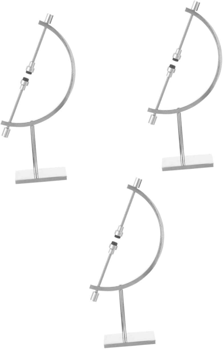 3pcs Metal Sphere Holder Stand Crystal Display Stand Holder for Ornament Home Decor