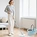 Spin Mop and Bucket with Wringer Set, 360° Spinning Mop Bucket System with 3 Microfiber Mop Replacement Heads and 50