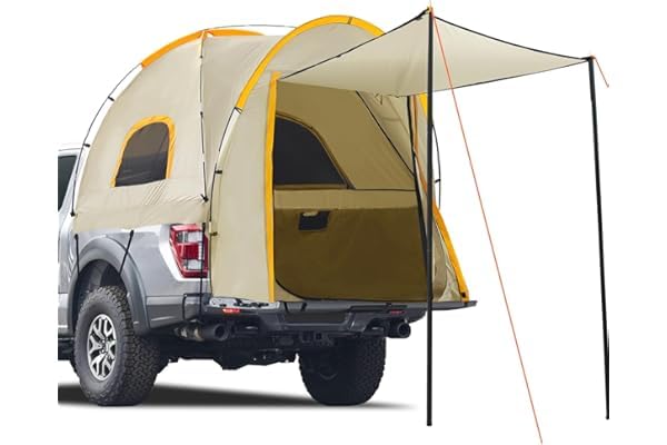 GarveeLife Pickup Camion Tenda Outdoor Camion Tenda con Parapioggia, Borsa per il trasporto, 2 in 1 Famiglia Turista Tenda Auto Per 2-3 Persone