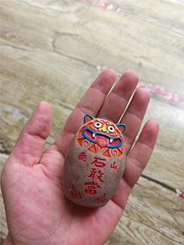 Zzooi Natural Stone Taishan Shigandang Taishan Stone Shi Gan Dang,Fengshui Decor