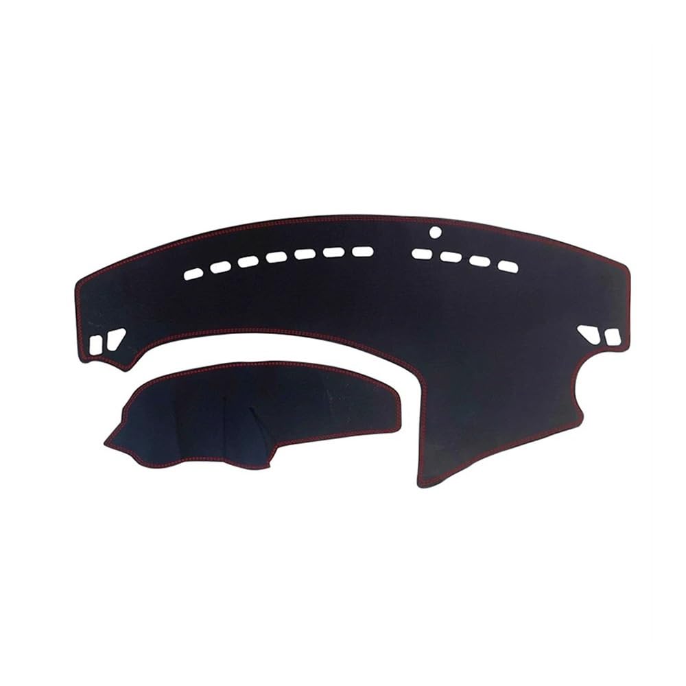 Couverture de tableau de bord en PU noir avec ligne rouge pour Mazda 3 - 8