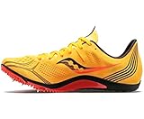 Saucony Women's Endorphin 3 Running Shoe, VIZIGLD/VIZIRED, 9.5
