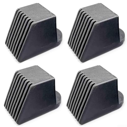 FACULX Lot de 4 embouts carrés pour pieds de meubles, pieds en caoutchouc antidérapant, accessoires d'équipement pour tapis de course, vélo d'appartement, machine de fitness (30 x 30)