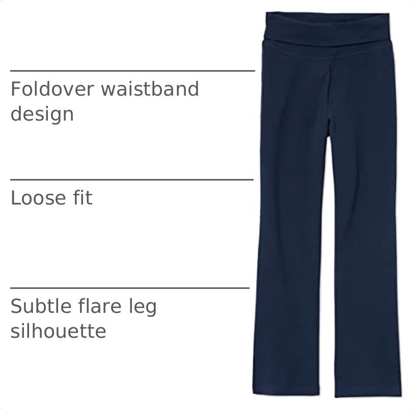 Image of The Children's Place Girls' Active Foldover Waist Pants