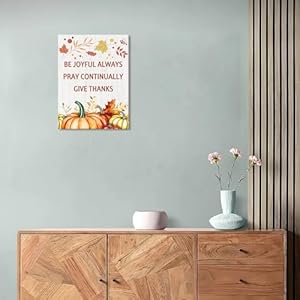 Kercan Fall Pictures Wall Decor Pumpkin Fall Leaf Inspirational Canvas Thanksgiving Wall Prints Farmhouse Halloween Themed Wall Decor Framed (12" x 16") Kercan Fall Pictures Wall Decor Pumpkin Fall Leaf Inspirational Canvas Thanksgiving Wall Prints Farmhouse Halloween Themed Wall Decor Framed 12 x 16