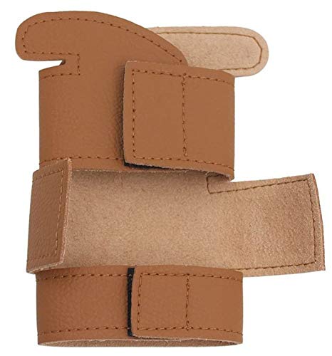 Liyafy Trumpet Leather Valve Guard Protects Instrument's Finish - Brown