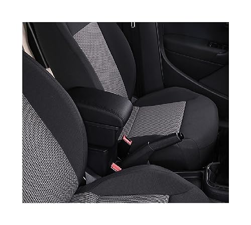 Boîte d'accoudoir de voiture pour Toyota Aygo avec ports USB intégrés design noir mat