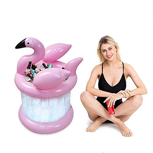 Wonderful ltd. Inflatable Flamingo Party Cooler, Floating Pool Cooler Inflatable Serving Bar/Bufft Cooler
