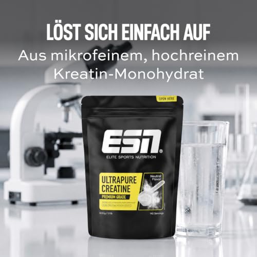 ESN Ultrapure Creatine Monohydrate - geschmacksneutral und vegan - 500 g – Ansicht 4