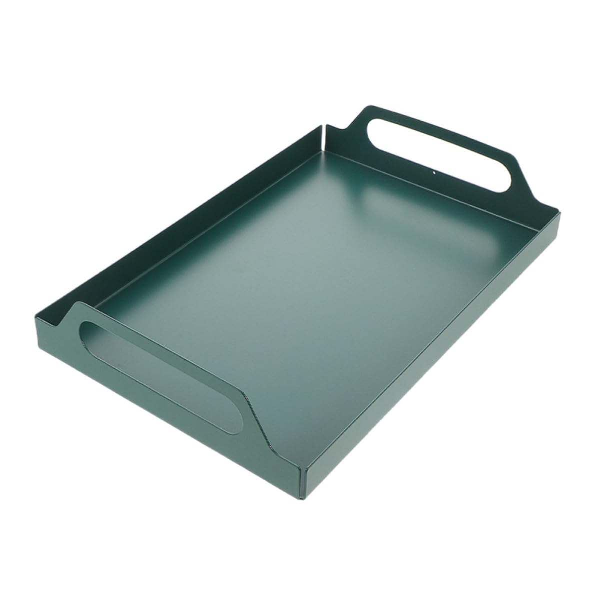 Assiette de service et rangement bijoux élégant en métal, plateau de présentation de table