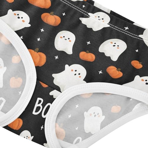 Girls Underwear Soft Cotton Halloween Ghosts Kids Panties in Sizes 2/3t, 4t, 5t, 6 and 84