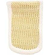 Eco Bath London Bamboo and Cotton Massage Mitt - Premium Handmade Exfoliating Glove for Body Scru...