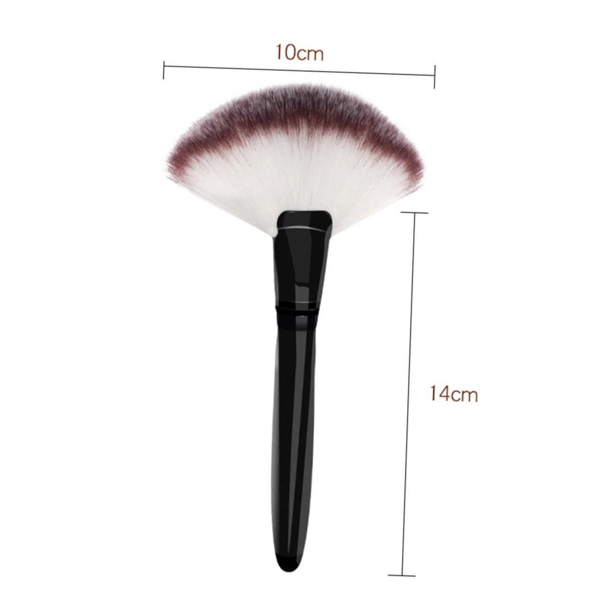 Beatifufu Cosmetics Large Makeup Brush Wood Handle Large for Blending Ideal for Mineral and Powder Makeups Random Color