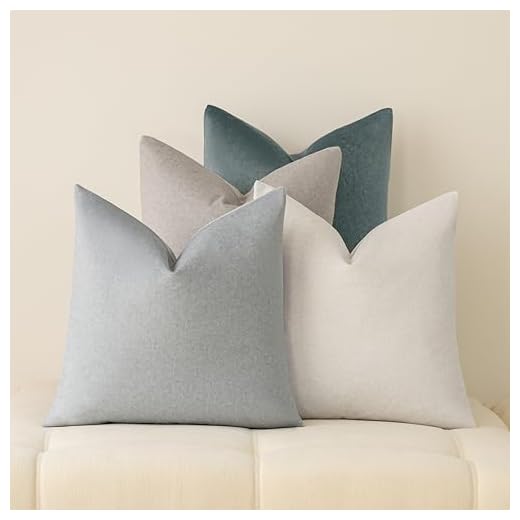 a moment Pack of 4 Couch Pillow Covers,Outdoor Waterproof Cushion Covers for Patio Furniture Garden Pet-Friendly Stain-Resistant Throw Pillow Cases 18x18 inch Blue