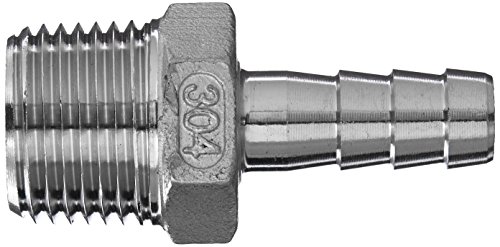 1/2" MPT x 3/8" Barb - Stainless by Midwest Homebrewing and Winemaking Supplies