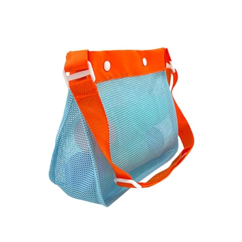 Bolsa de malla para juguetes de playa, bolsa de playa, bolsa de conchas para niños, bolsa de malla de viaje para la playa, bolsa de malla para recoger conchas, bolsa de secado rápido, bolsas de
