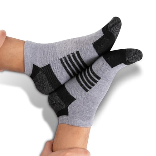 Image of COOVAN 10 Pairs Mens Ankle Socks Men 10 Pack Low Cut Comfort Cushion Casual Socks