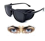 cosycare Hydrating Dry Eyes Glasses with Soft Silicone Moisture Chambers and Moisture Circulation Pad for Dry Eyes Symptoms (Charcoal)