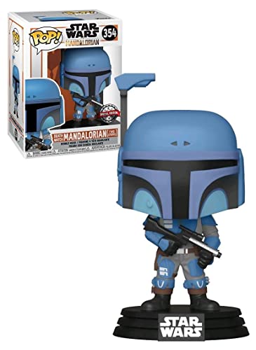 Funko , Multicolor,Fk46091 Star Wars The Mandalorian Pop! Tv Vinyl Figure Death Watch Mandalorian (Two Stripes) 9 Cm