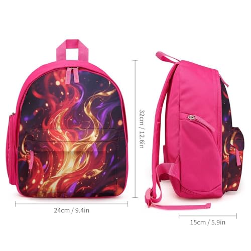 Mysterious Flame Mini Backpack Light Weight Small Travel Backpack Shopping Travel Daypack2
