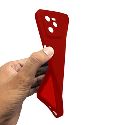 Image of Jkobi Back Cover Case for Vivo Y21 2021 | Y21G (Inside Fiber Cloth | Smooth Matte Finish | Elegant Professional Look |Red)