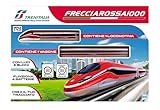 treno freccia rossa interni ✔️Treno con luci e suoni Pista Trenitalia Frecciarossa 1000 Scala 1:43 - Treno Giocattolo 1 locomotiva 1 vagone e 6 tracciati in 1 - Funzionamento a Batteria - idea regalo