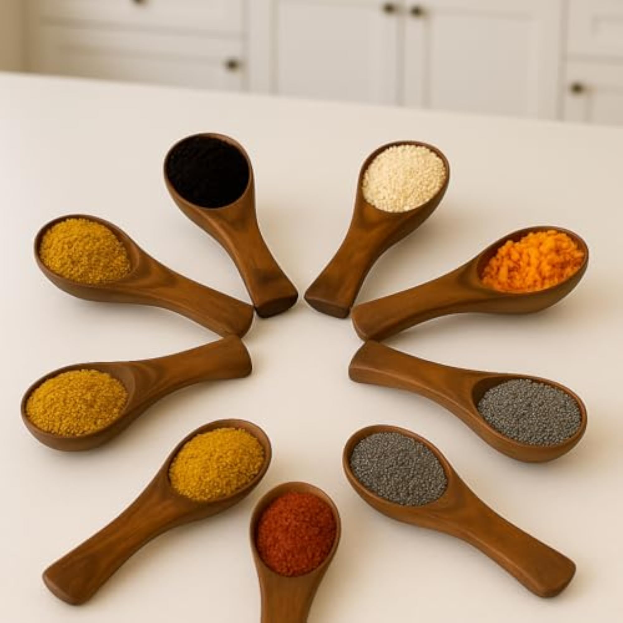 Wooden Premium Small Spoon Set for Jars & Containers