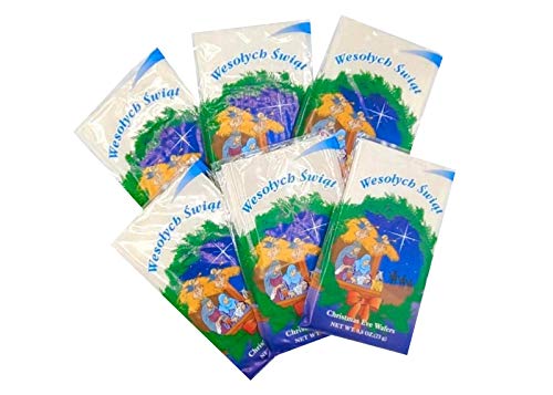 TRADITIONAL POLISH CHRISTMAS WAFERS OPLATKI Set of 30 (12 large & 18 small). Product of Poland. By GRANDA.