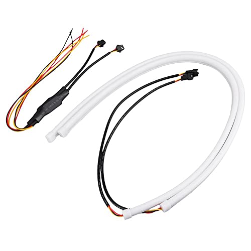 2PCS 45 cm flessibile morbido tubo striscia luminosa a LED auto DRL fendinebbia fari Angel Eyes indicatore di direzione 5 W